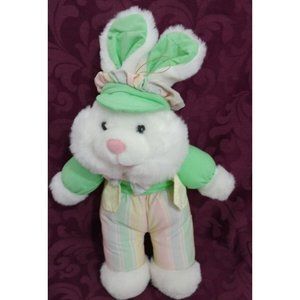 Easter Fairview Bunny Rabbit With Pastel Striped Plaid Outfit W/Vest Tie &...